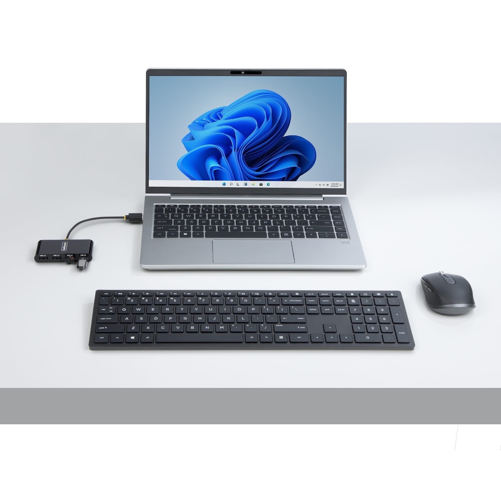 EAN 0065030911238 - StarTech.com ST4200MINI2-USB-HUB hub de interfaz 480 Mbit/s Negro imagen 4