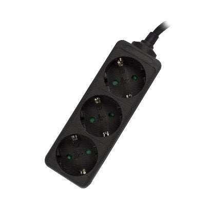 EAN 8054392612541 - Ewent EW3959 base múltiple 1,5 m 3 salidas AC Interior Negro imagen 1
