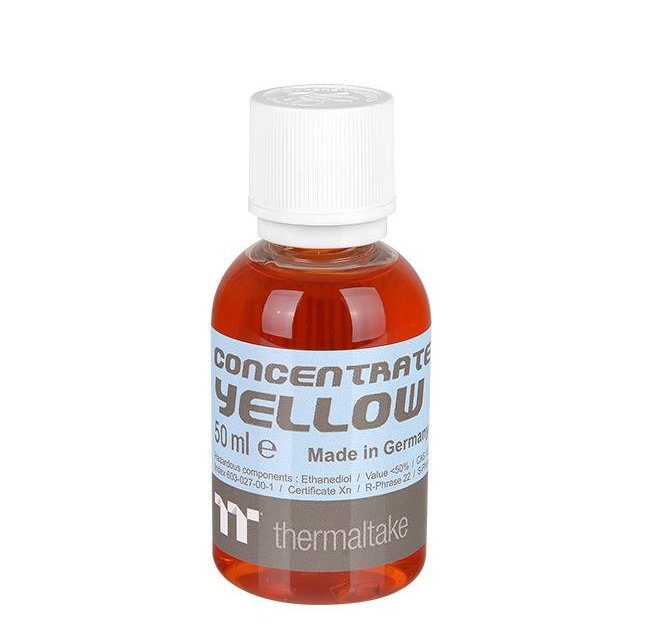 Thermaltake Premium Concentrate - Amarillo (Paquete De 4 Botellas), Refrigerante