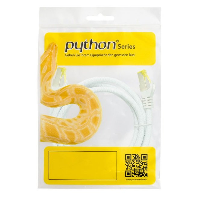 Python Cable De Red M. Cat.7 Rohcable Nylongefl. Blanco 3m