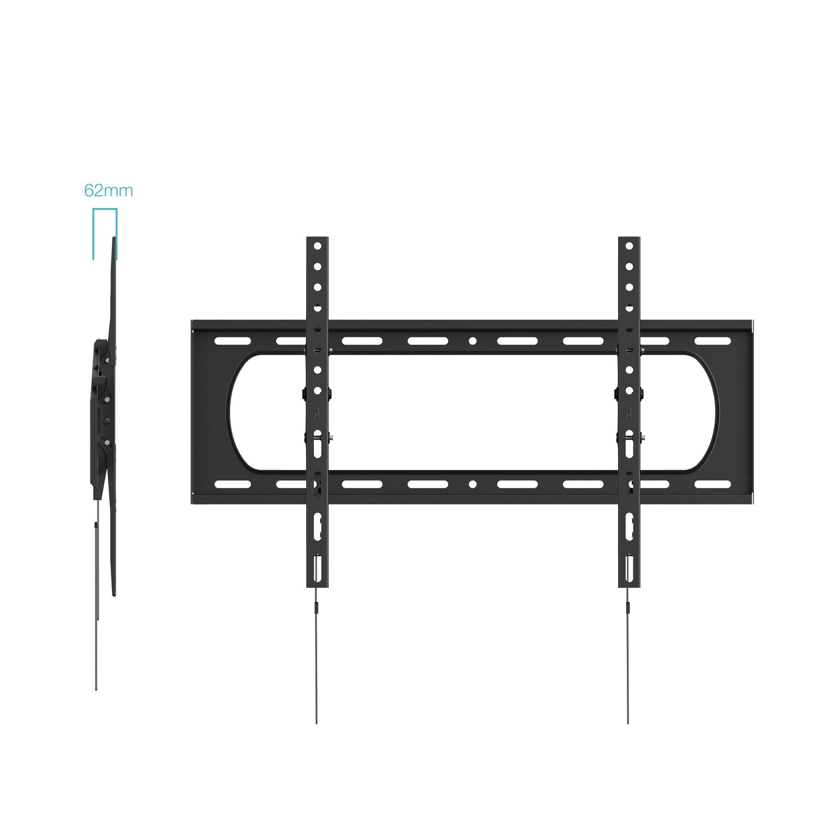 Soporte Pared Tooq Inclinable Pantallas 37-140 Negro