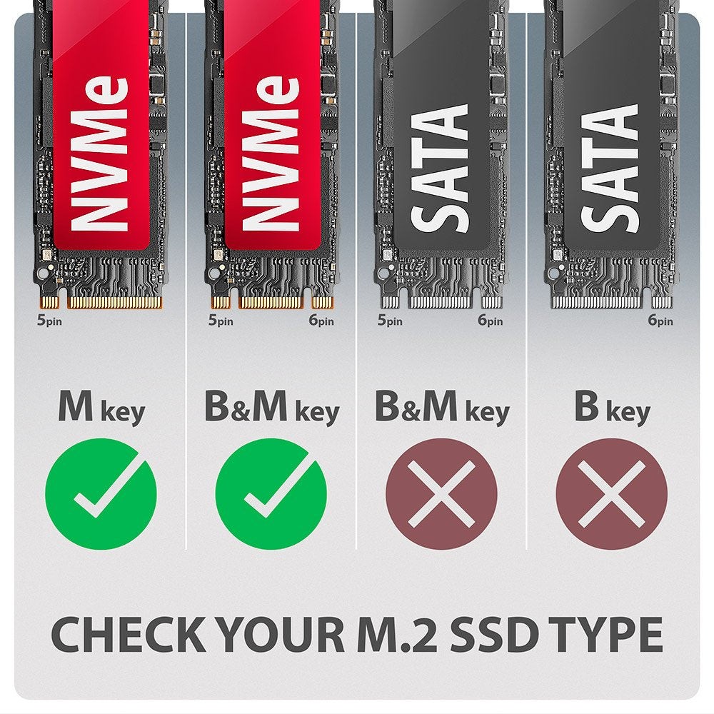 EAN 8595247908483 - Axagon EEM2-20G NVMe-SSD-Gehäuse USB-C 3.2 20 Gbps 2230 - 2280 - schwarz Caja externa para unidad de esta imagen 19