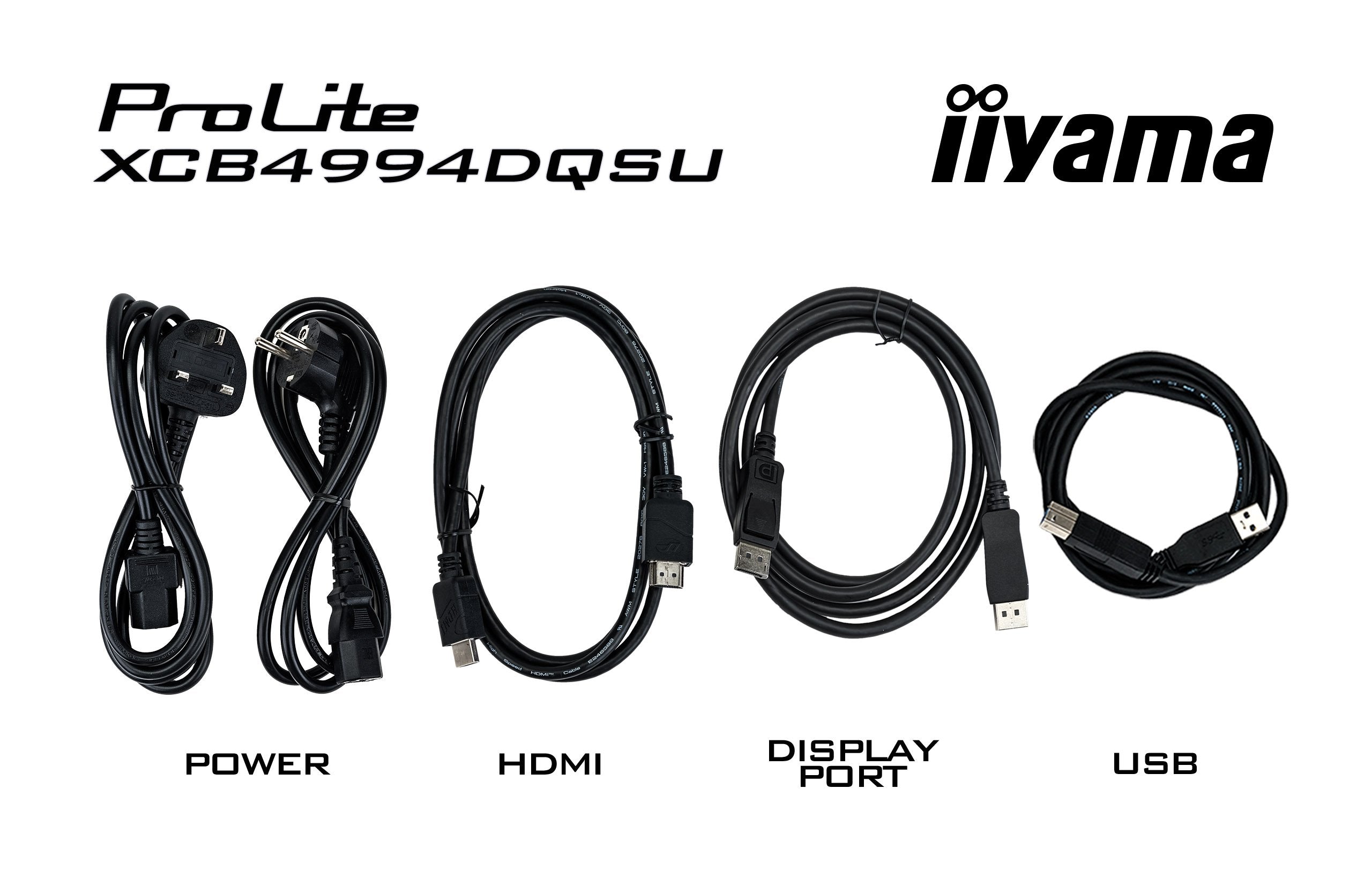 Iiyama Prolite Xcb4994dqsu-B1 124 Cm 49 Pulgadas), Negro (Mate), Dqhd, Va, Curved, Hdmi, Dp, Usb-C, Usb-Hub, 120hz Panel) Xcb4994dqsu-B1