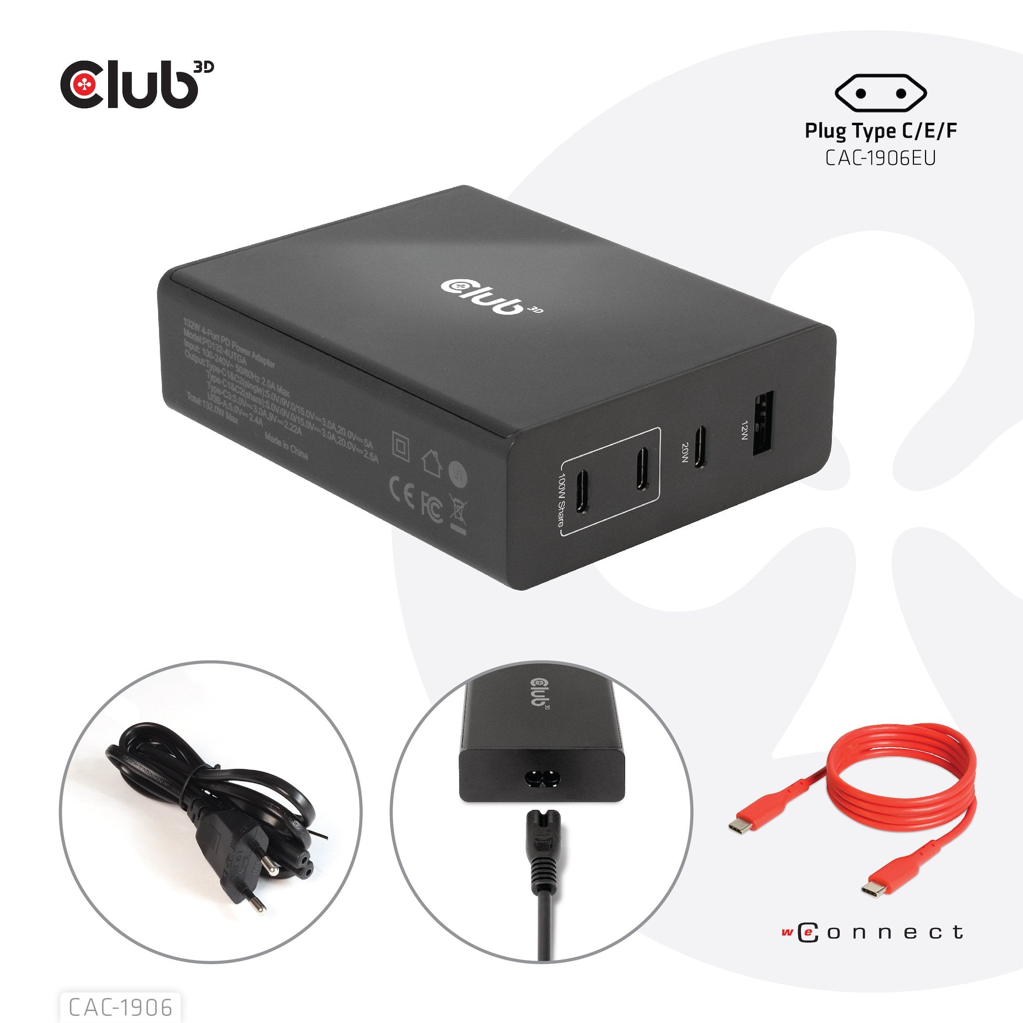 EAN 8719214472276 - CLUB3D CAC-1906 cargador de dispositivo móvil Universal Negro CC Interior imagen 7