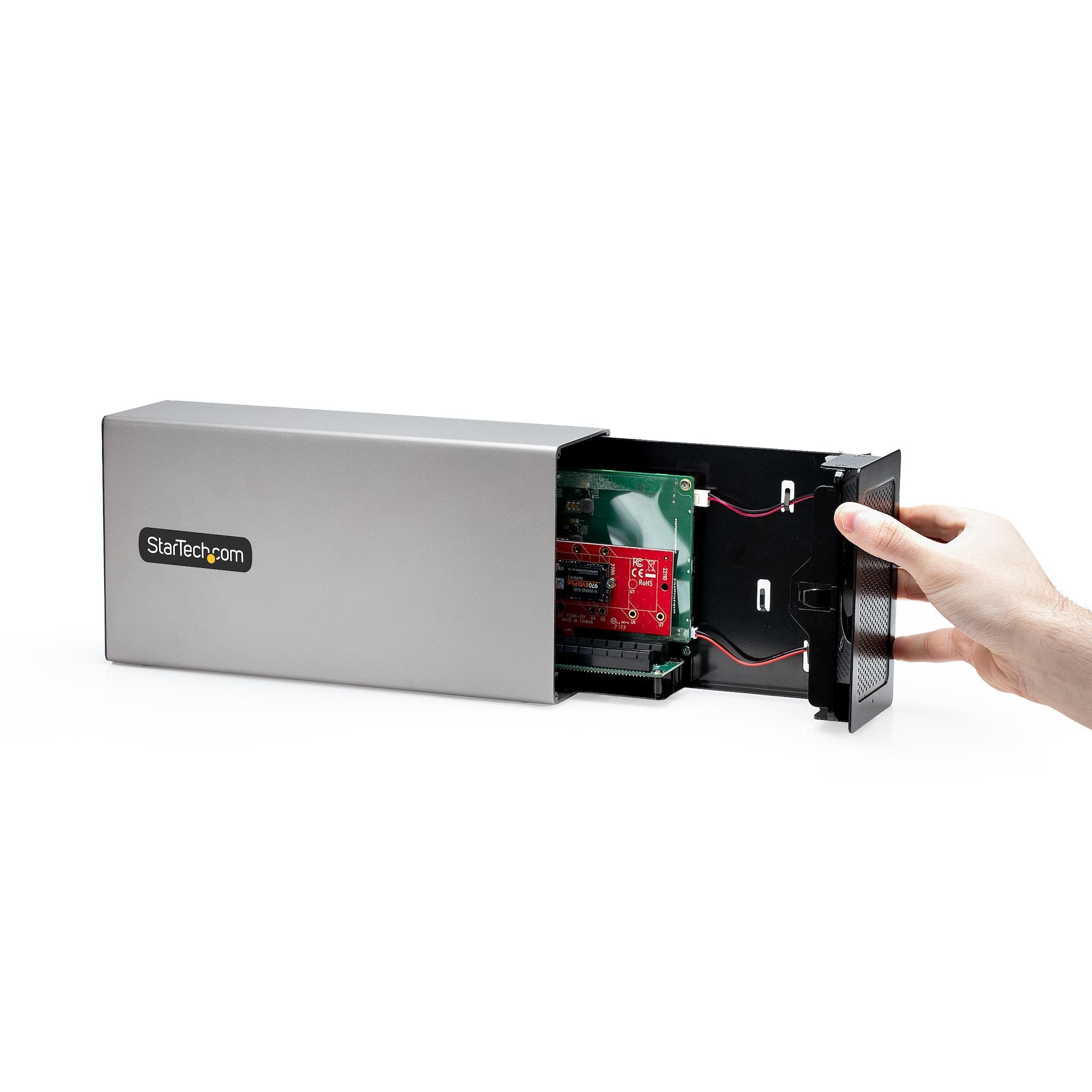 Startech.Com Caja De Expasión Thunderbolt 3 A Pci Express - Carcasa Con 2 Ranuras Pcie Para Portátiles - 8/4k Por Tb3/Dp 1.4 - Adaptador Tb3 A Pcie - No Compatible Con Tarjetas Gráficas Gpus