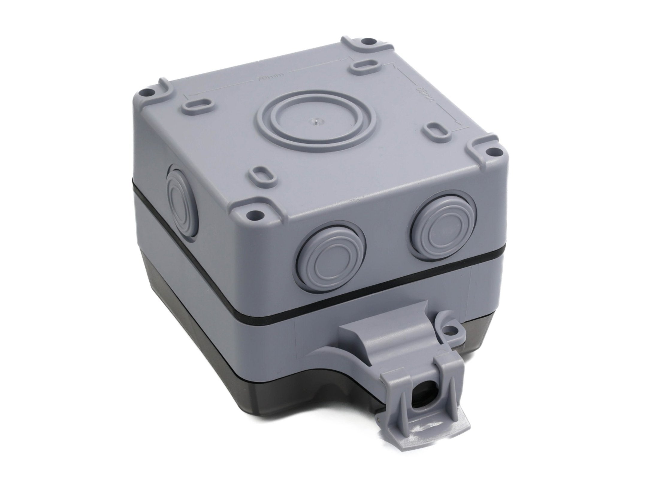 Equip Aufputzdose 1-Port Keymone Ungeschirmt Outdoor Gris