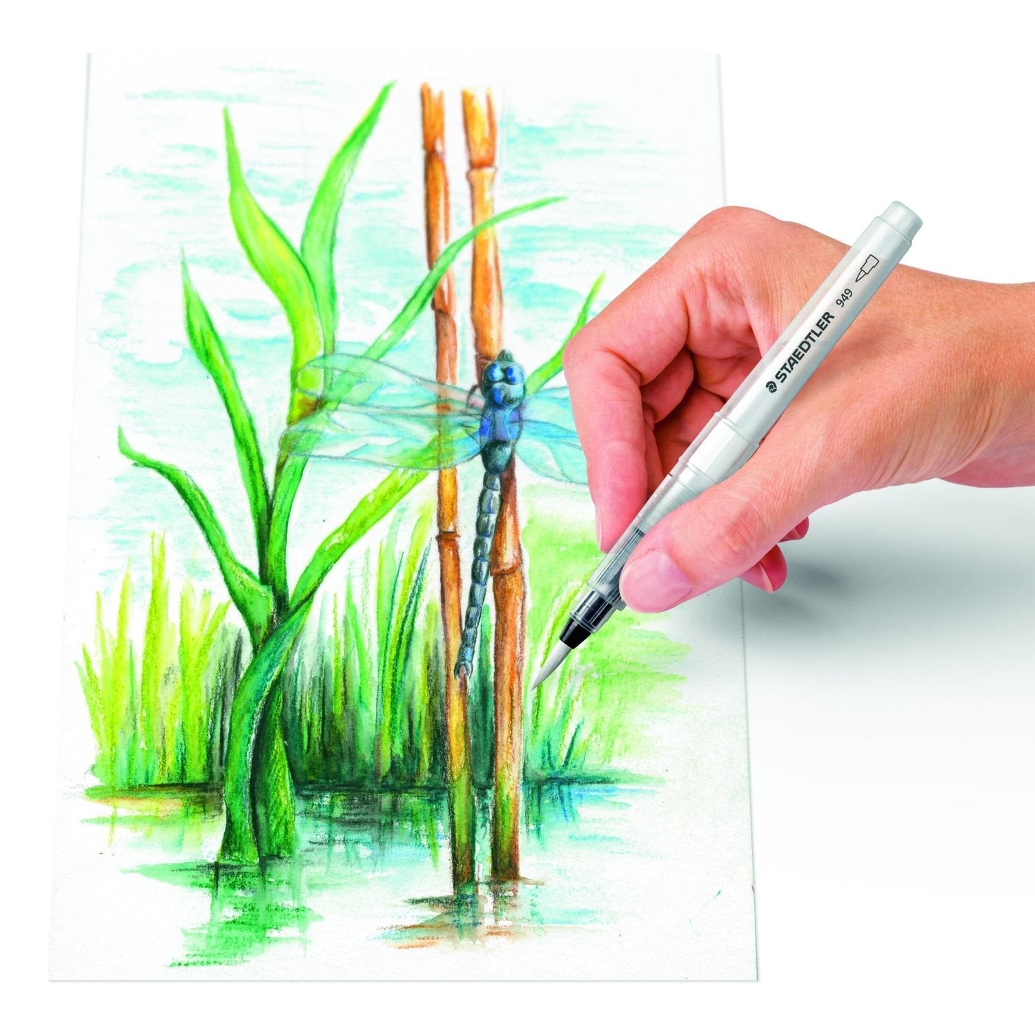Staedtler Pinceles De Agua 949 Con Puntas Diferentes Blister -4ud-