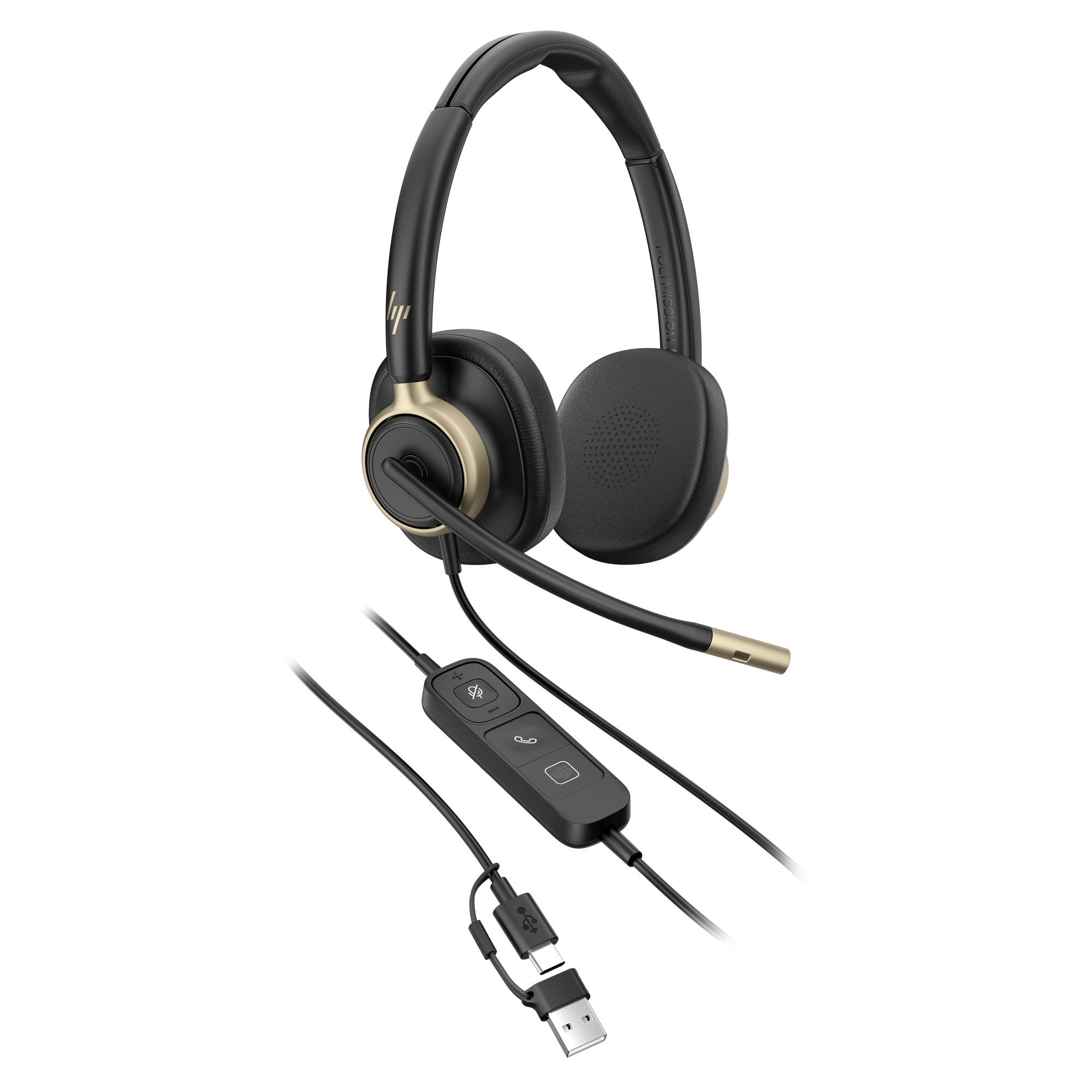 EAN 0199764365613 - HP Poly Mission 815 Monaural USB Wired Headset (Bulk) Negro imagen 4