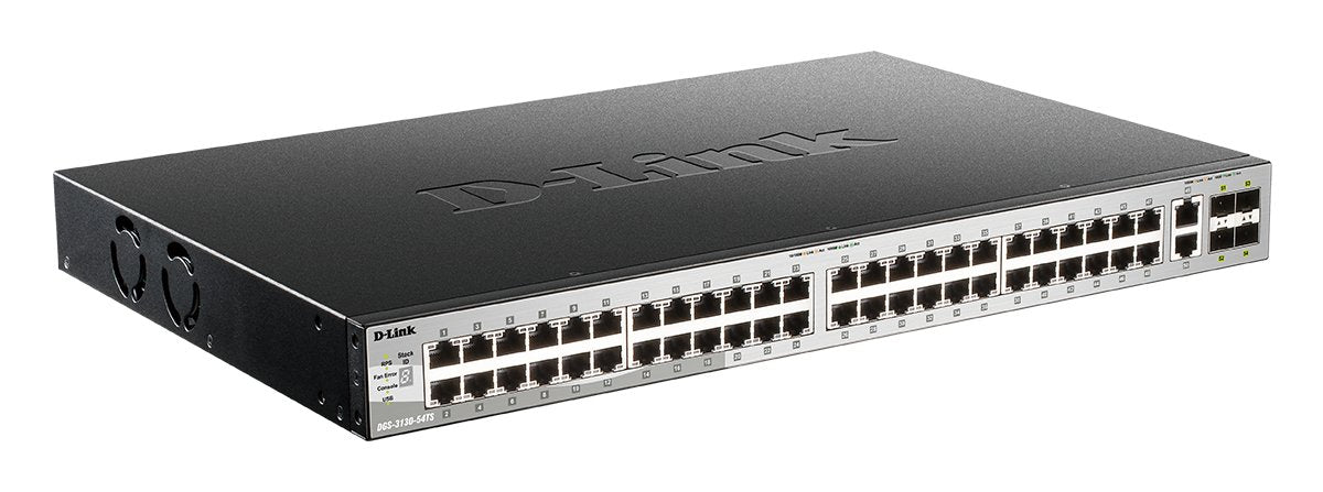 Switch Gestionable L3 D-Link Stackable Dgs-3130-54ts/E 48p Giga + 2p 10g + 4p 10g Sfp+