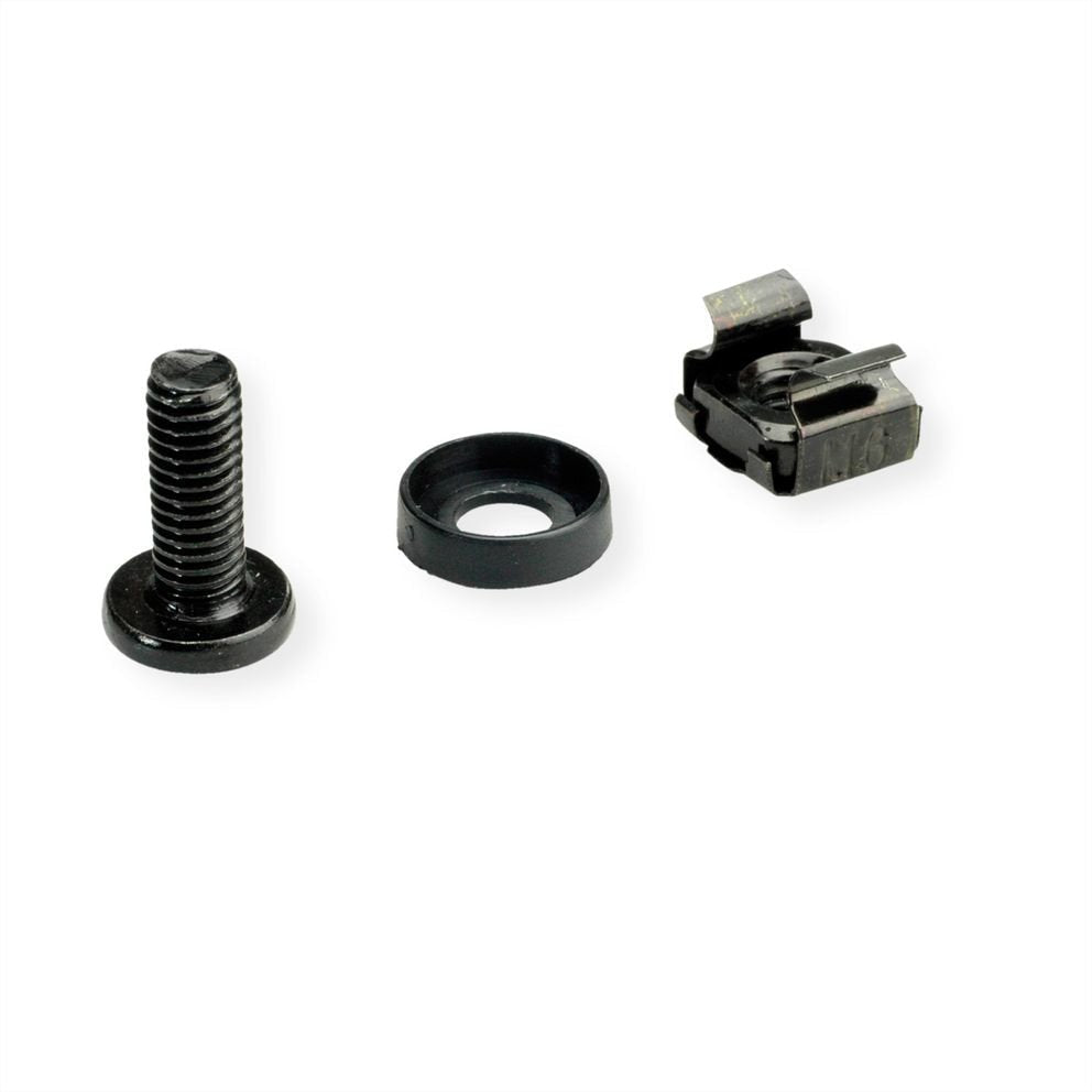 Screw M6 X16 + Cage Nut, 100 Set/Bag