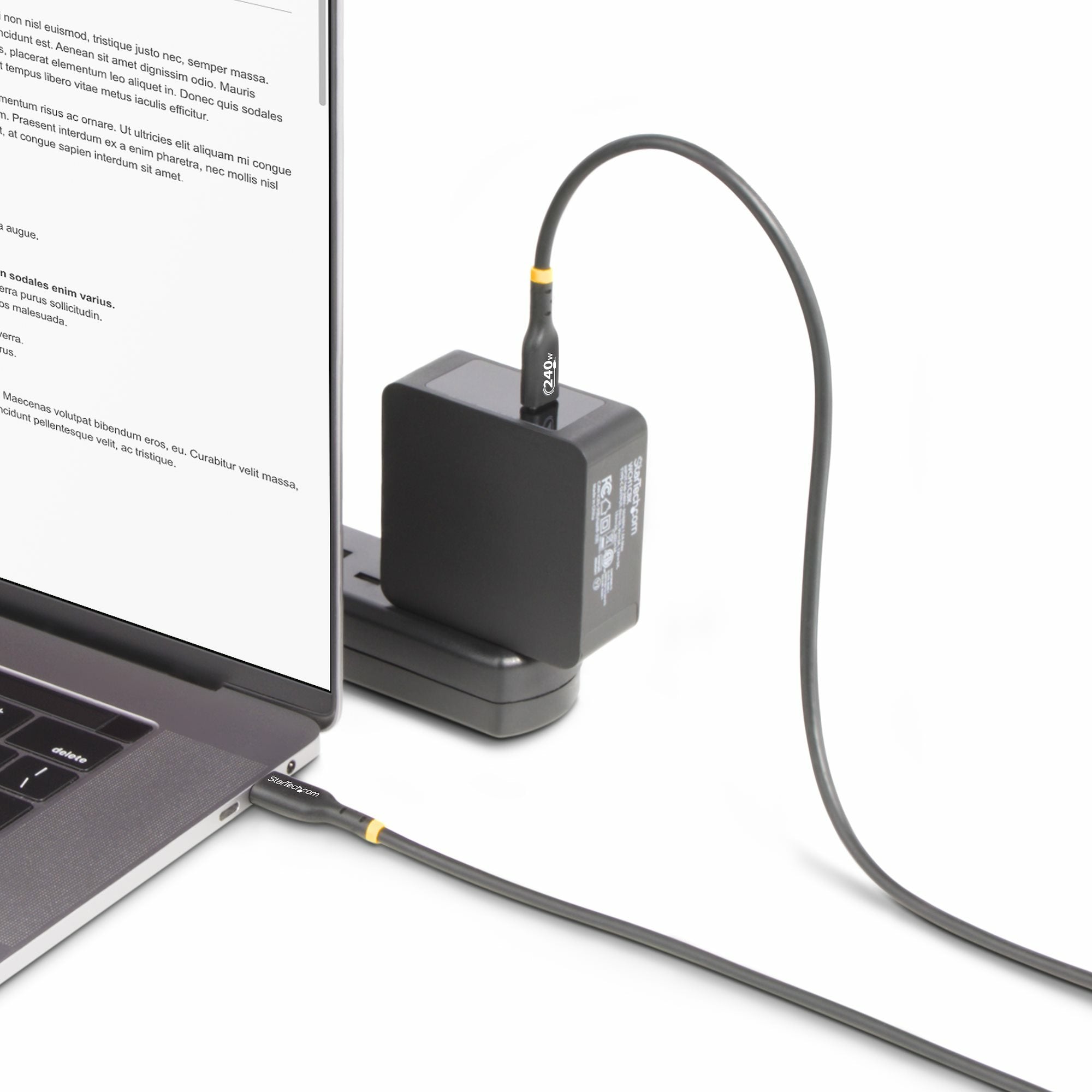EAN 0065030909167 - StarTech.com USB2EPR2M cable USB USB 2.0 USB C Negro imagen 6