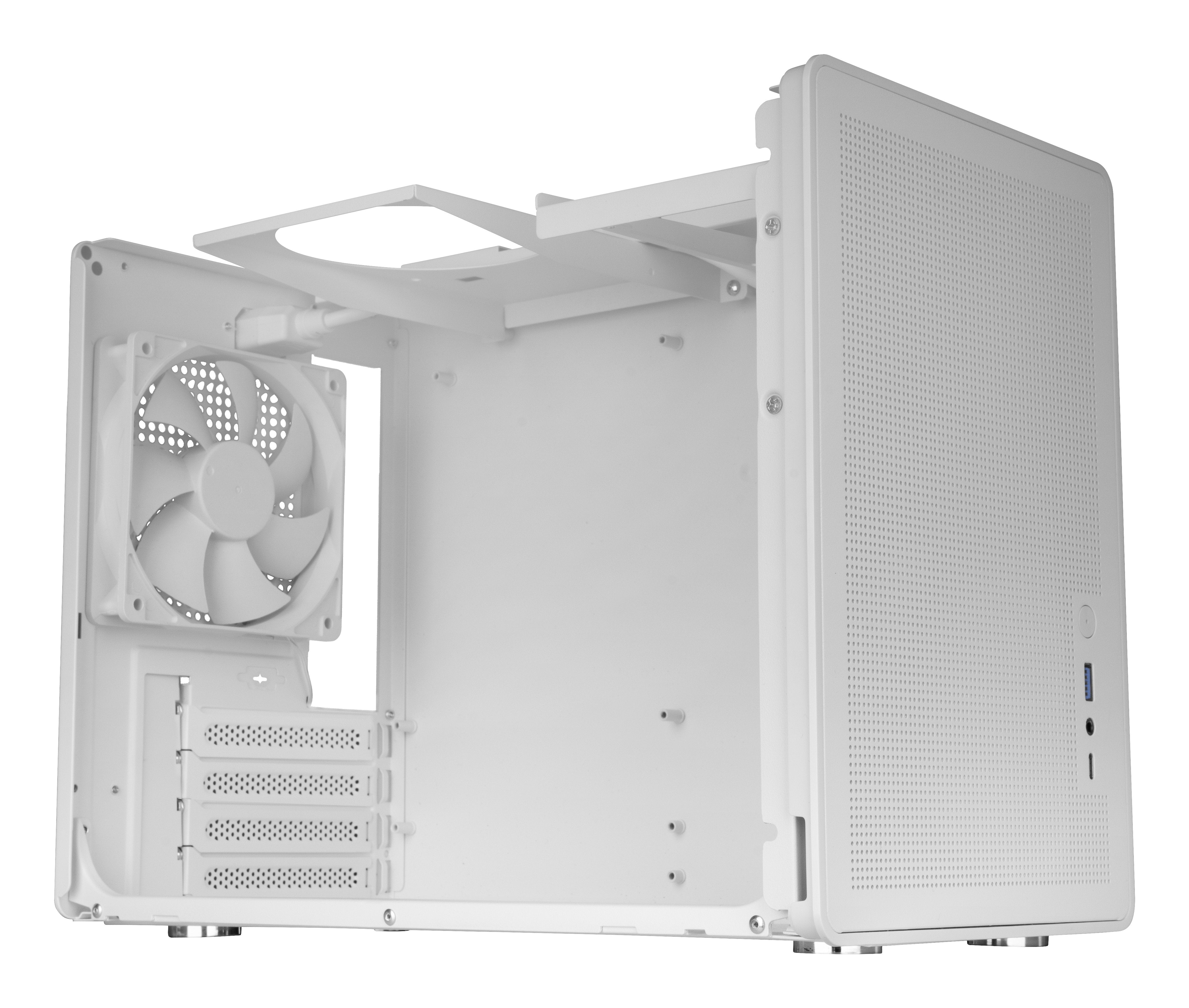 Caja Microatx Mars Gaming Mcxprow Mesh 360 Gpu 280-360mm 1x3.5 2x2.5 Blanco Compatible Atx/Sfx