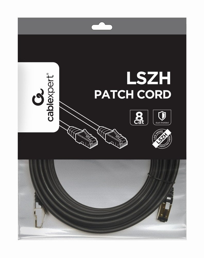 EAN 8716309120685 - Gembird PP8-LSZHCU-BK-10M cable de red Negro Cat8 S/FTP (S-STP) imagen 2