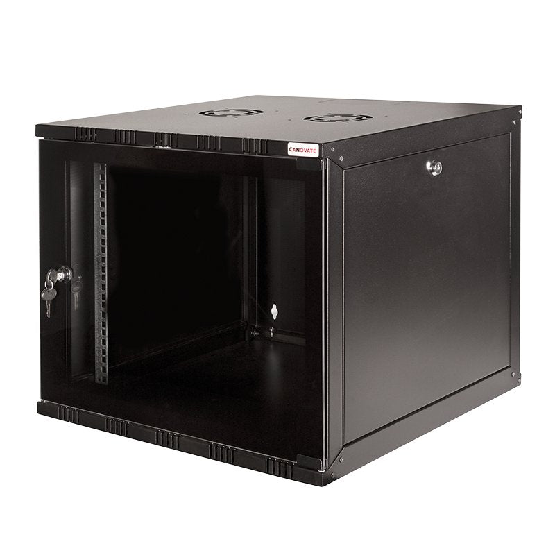 19" Wallmount Soho Box 12u 540*550, Flatpack, Negro