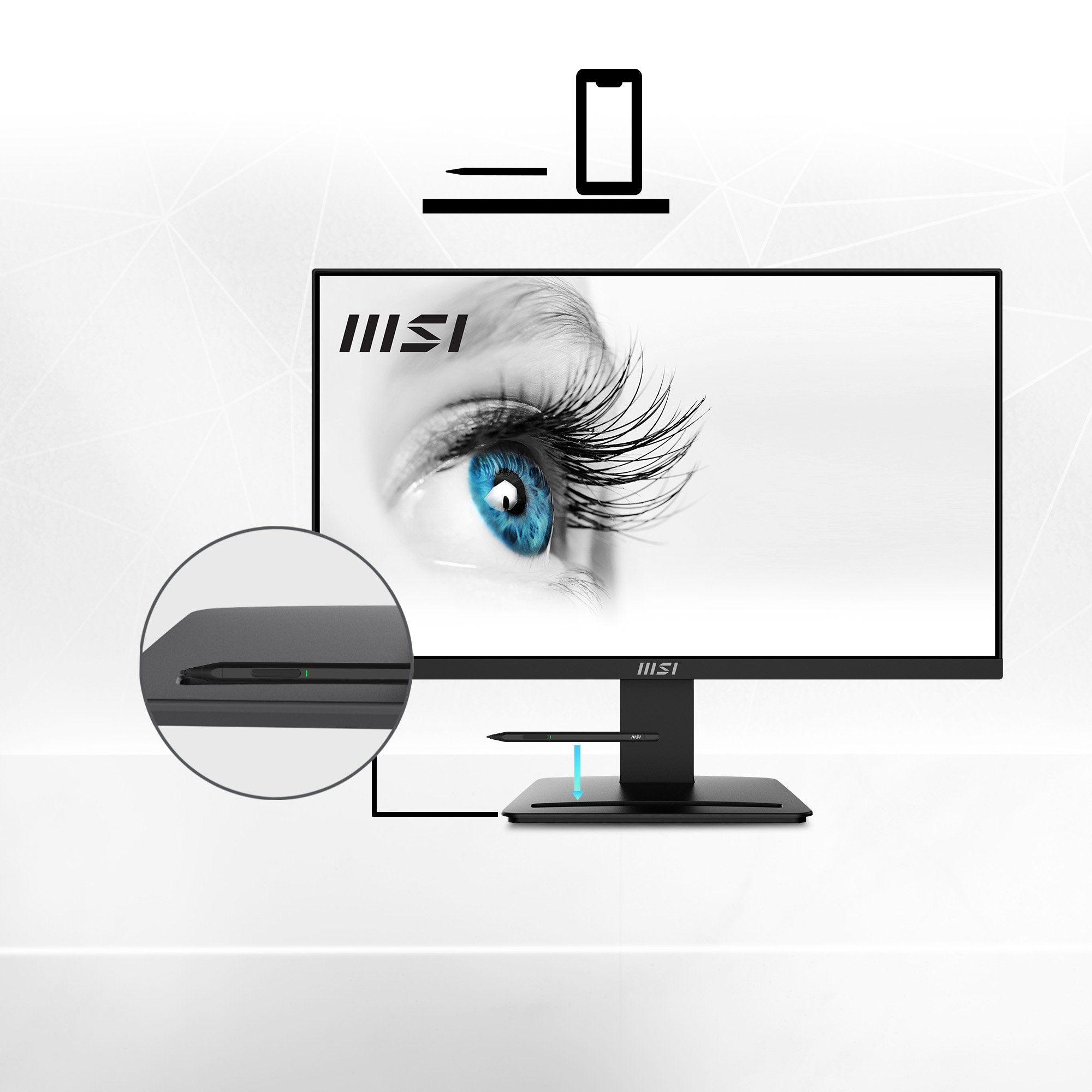 Monitor Msi Pro Mp2412 Negro 23.8" Va 100hz 4ms Hdmi D-Sub
