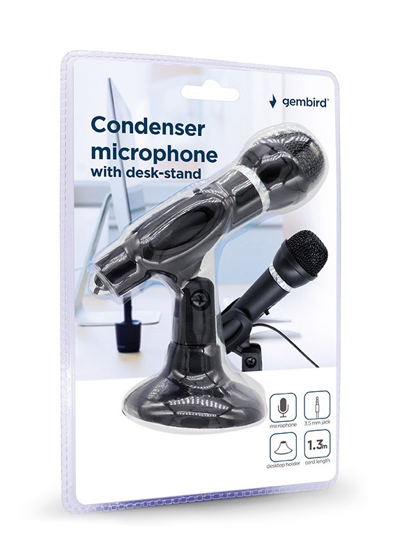 EAN 8716309117197 - Gembird MIC-D-04 micrófono Negro Micrófono de superficie para mesa imagen 3