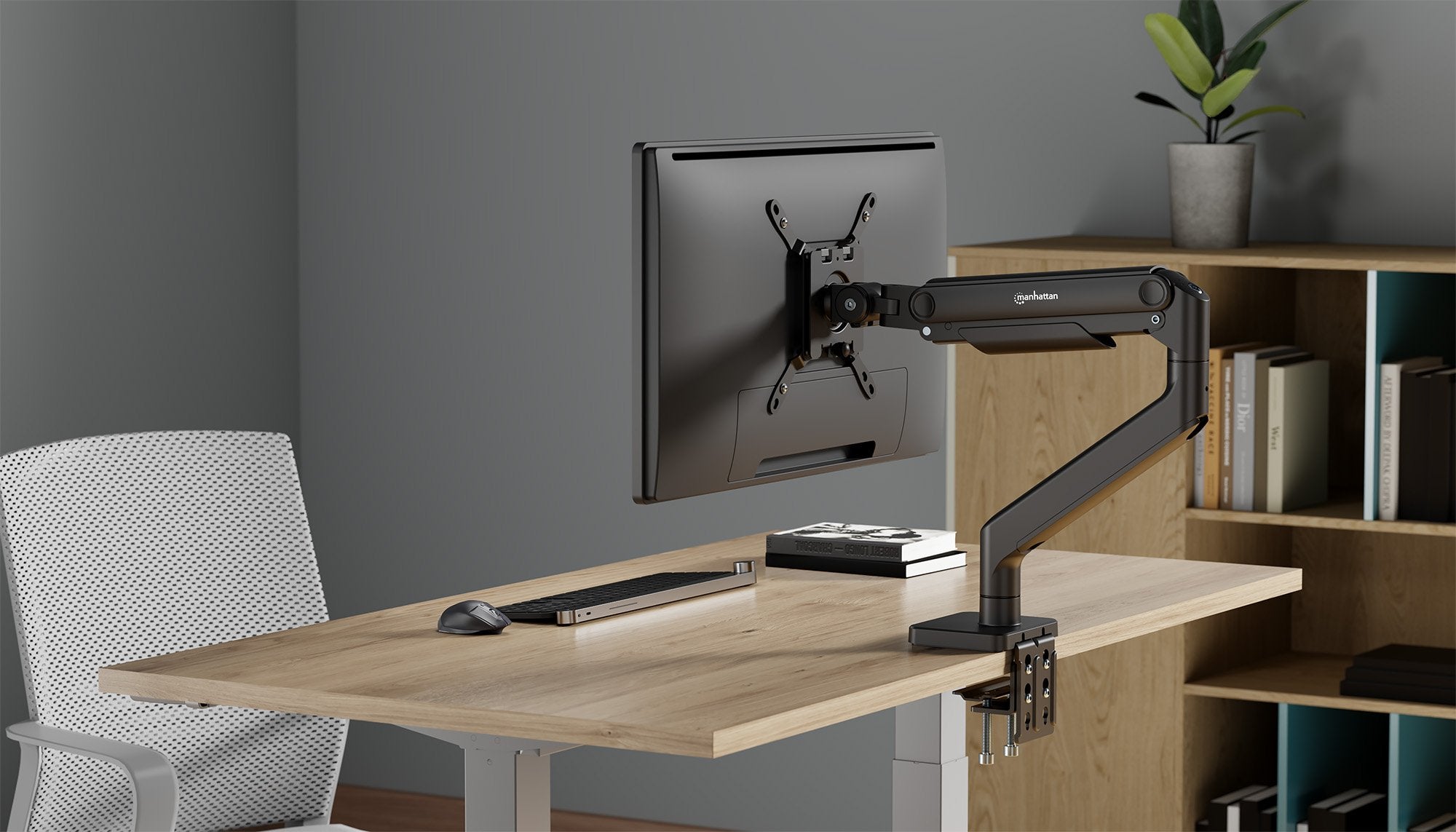 EAN 0766623462570 - Manhattan 462570 soporte para monitor 124,5 cm (49") Escritorio Negro imagen 11