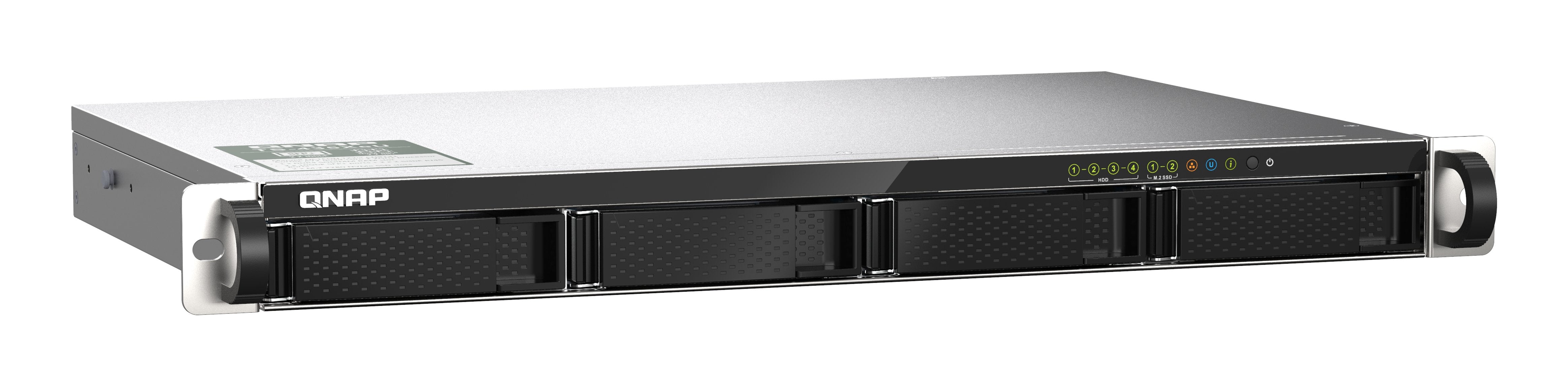 EAN 0885022021550 - QNAP TS-435XeU NAS Bastidor (1U) Marvell CN9131 4 GB DDR4 0 TB QNAP QTS Negro, Gris imagen 3