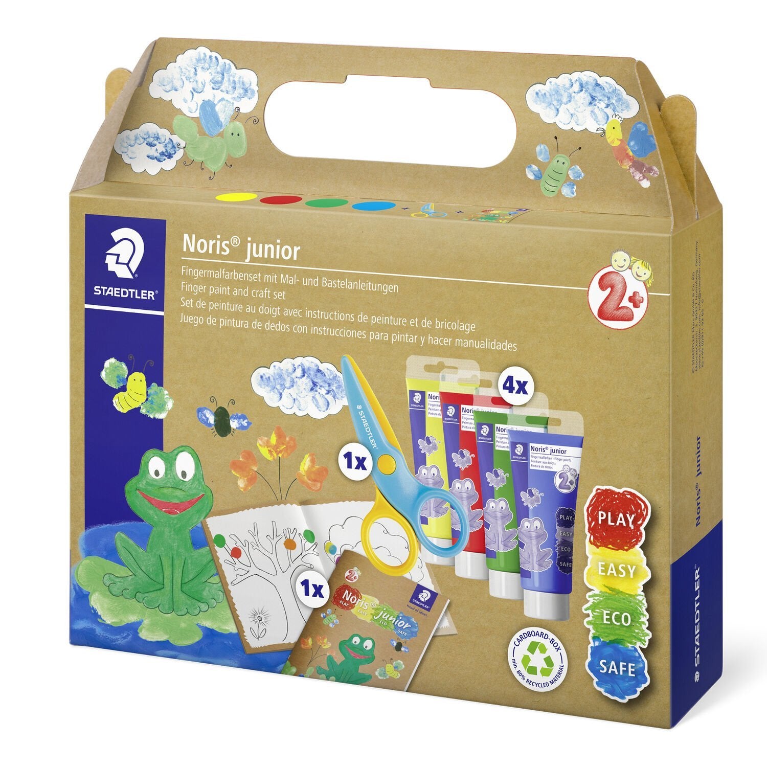 EAN 4007817101537 - Staedtler 61 C2 pintura de dedos lavable Azul, Verde, Amarillo imagen 1