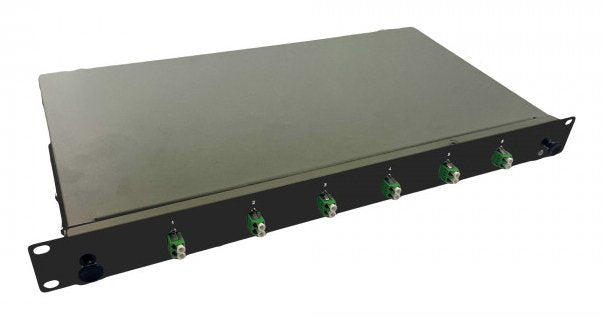 Helos Lwl 19" Spleissbox 6 X Lc/Apc Duplex Os2, Spleissfertig, Negro