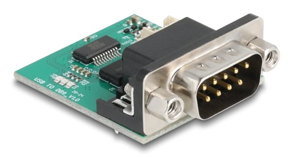 EAN 4043619907816 - DeLOCK 90781 convertidor, repetidor y aislador en serie USB 2.0 RS-232 Negro, Verde imagen 1