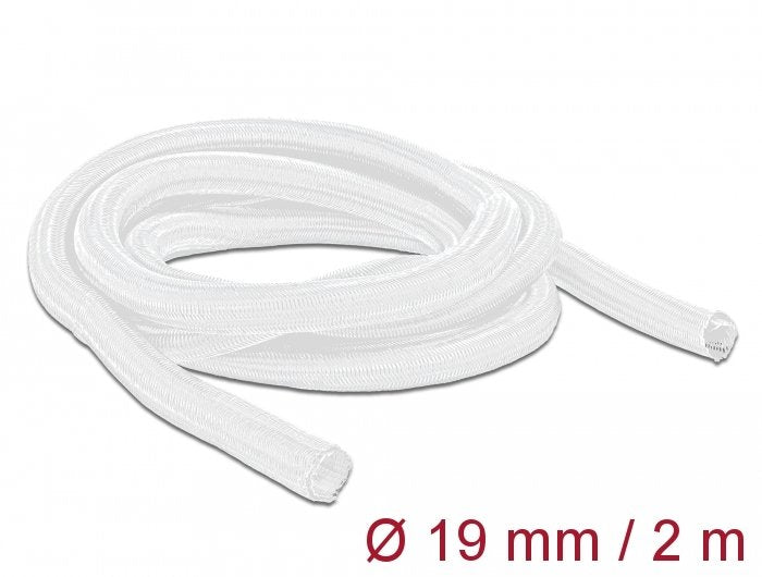 Geflechtschlauch Selbstschliessend 2 M X 19 Mm Weiss