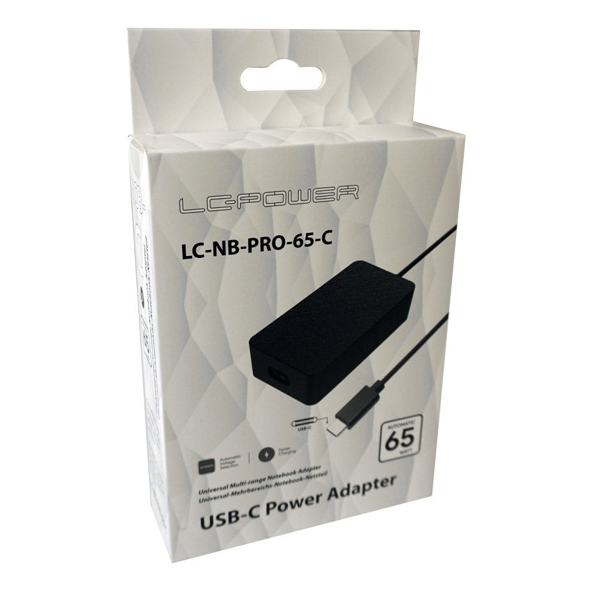 EAN 4260070128905 - LC-Power LC-NB-PRO-65-C adaptador e inversor de corriente Interior 65 W Negro imagen 3