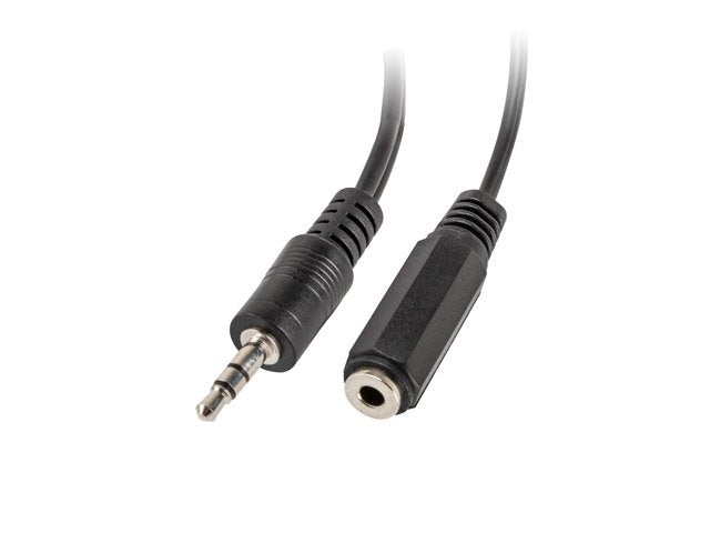 Lanberg Adaptador Jack Estereo 3.5 Macho A 2x Jack 3.5mm Hembra Ad-0024-Bk,Cable 10cm