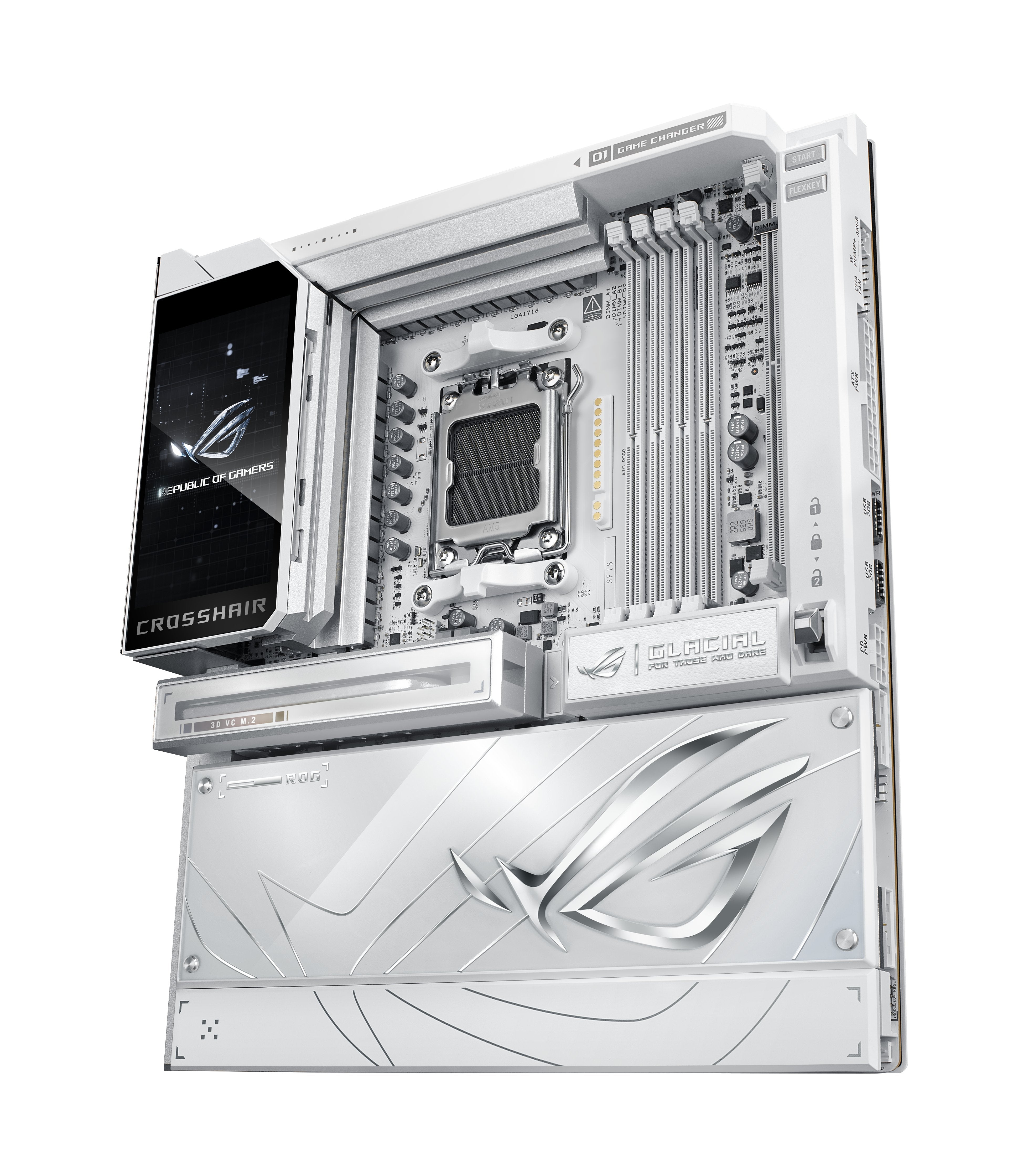 EAN 4711636392044 - ASUS ROG CROSSHAIR X870E GLACIAL AMD X870E Zócalo AM5 ATX extendida imagen 6