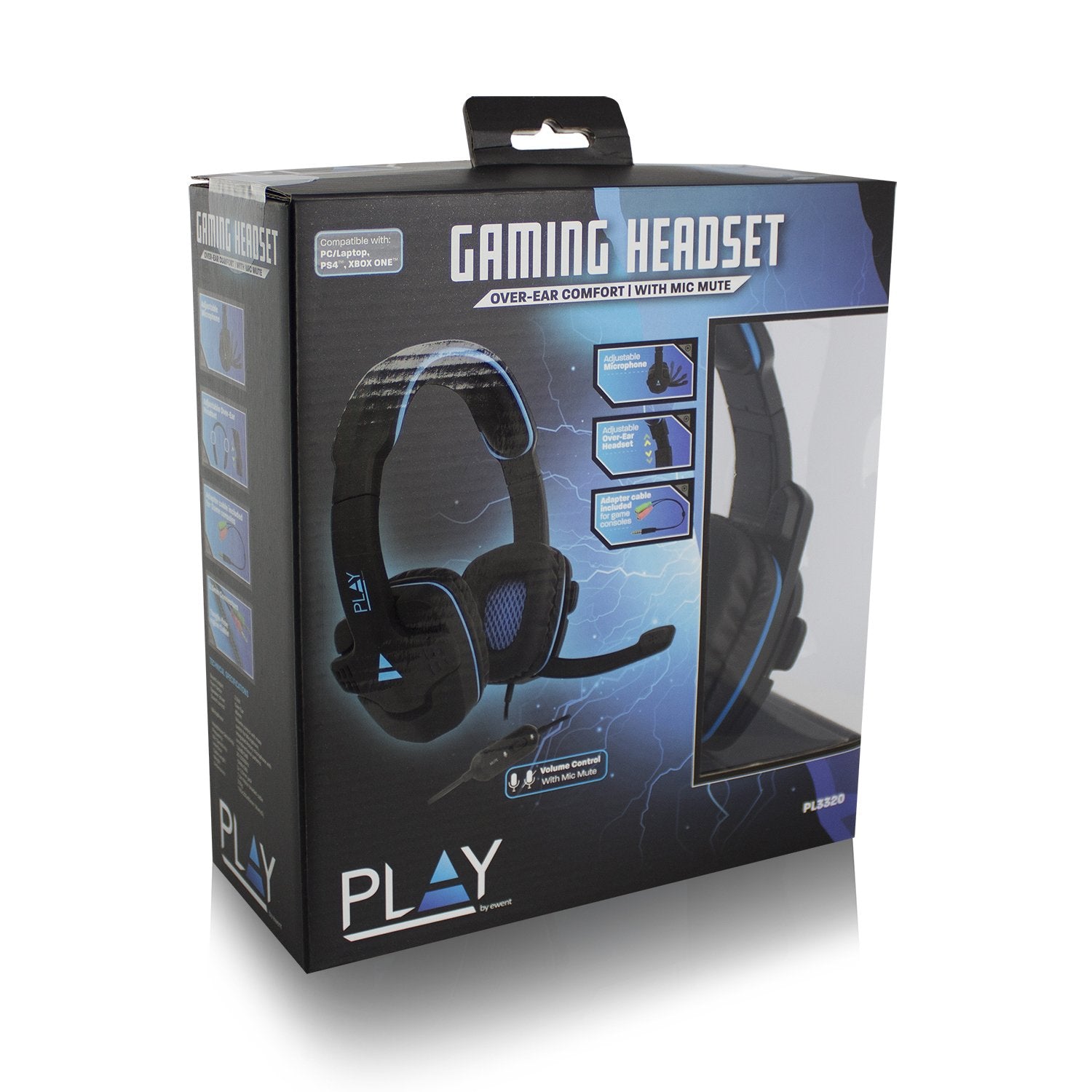 EAN 8054392611667 - Ewent PL3320 auricular y casco Auriculares Alámbrico Diadema Juego Negro imagen 3