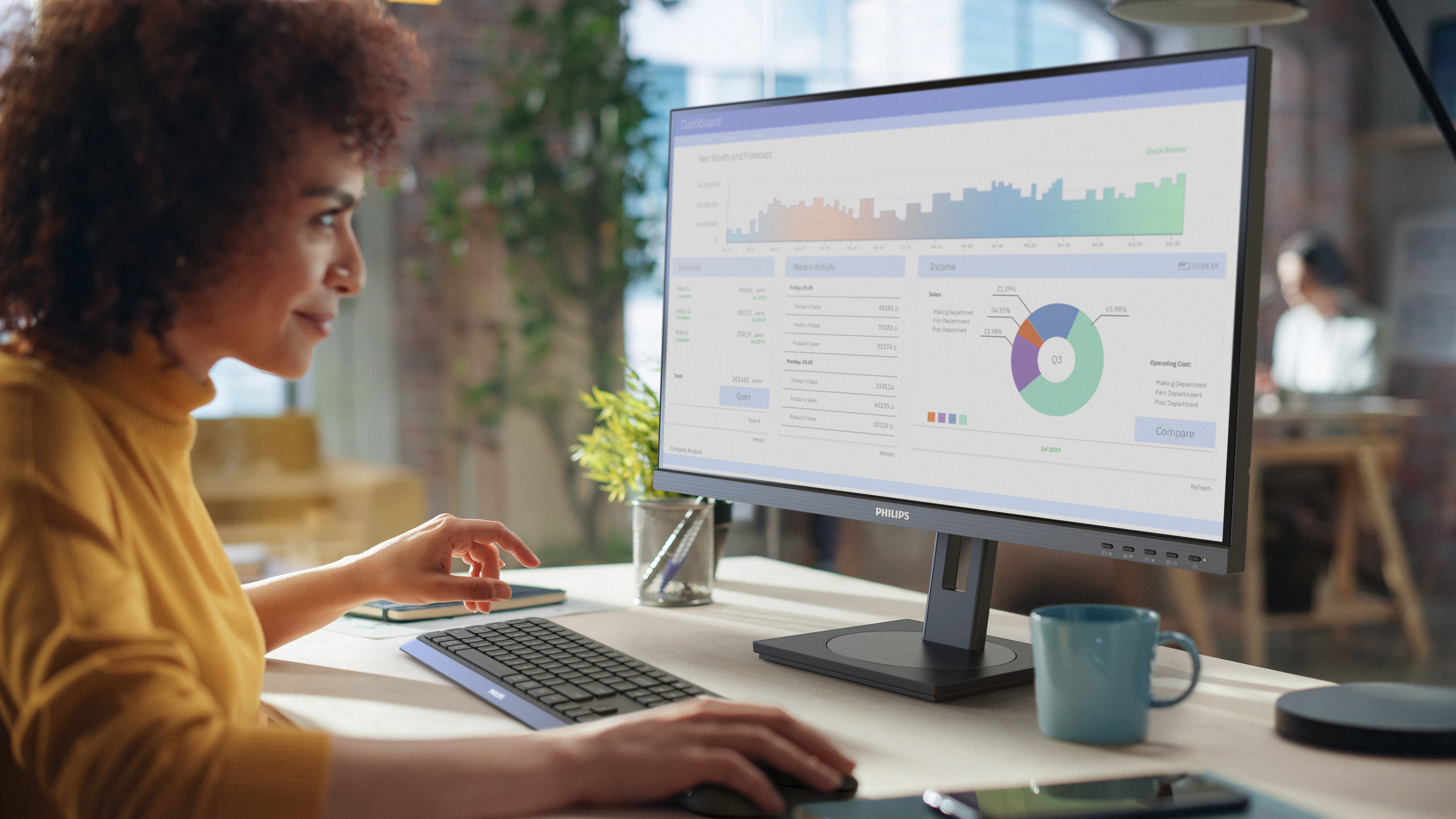 Monitor Led Philips 27" Uhd 0hz 2xhdmi 2.0 Dp 1.4 Ubs-C 27b1u3900/00