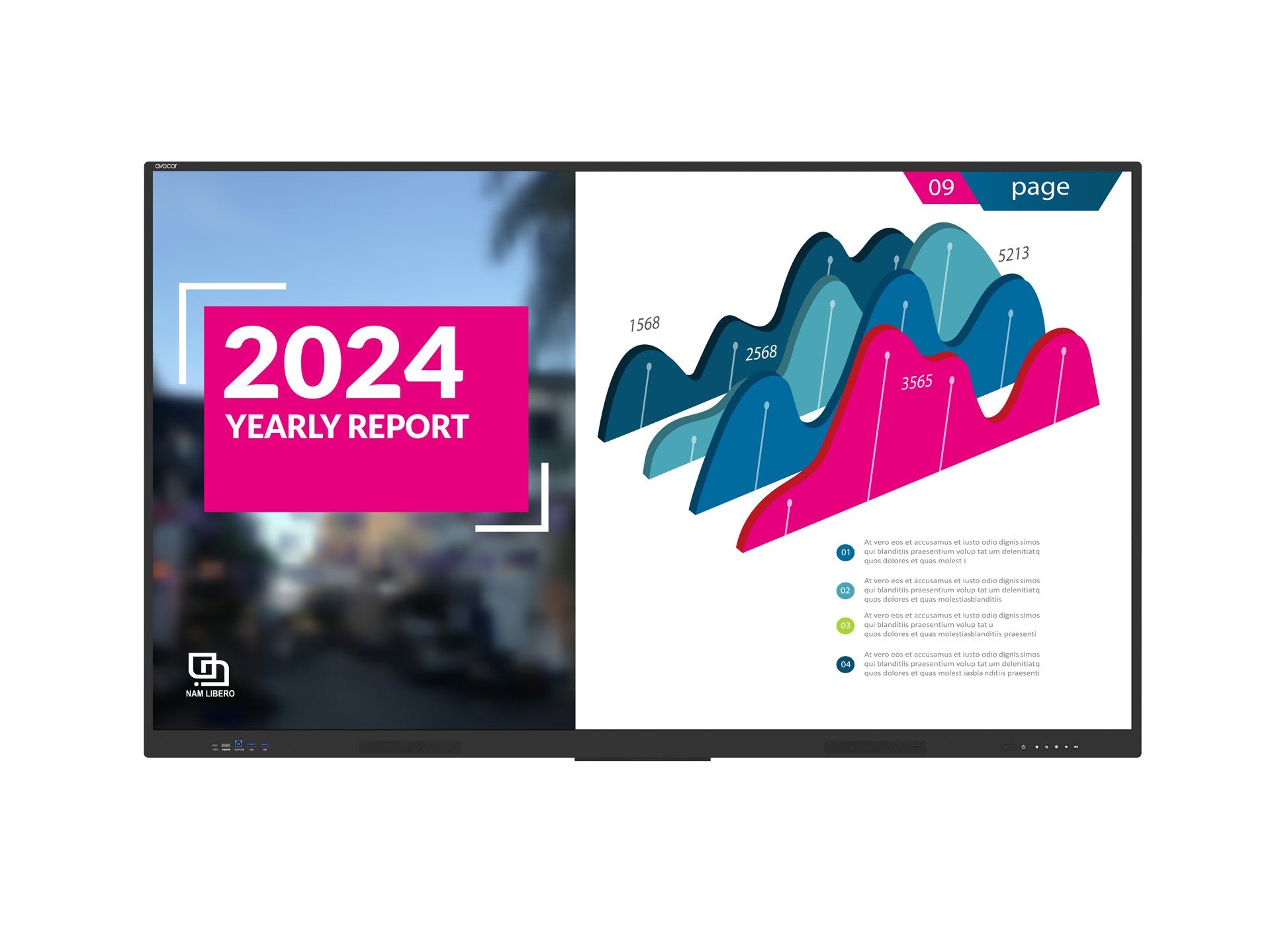 Avocor E Serie Ave-5550 140cm Touch 55'' 3840x2160