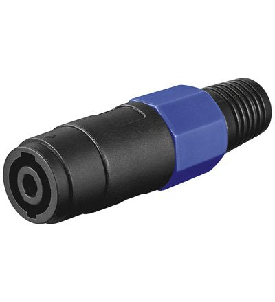 Pa Conector Altavoz  4 Pin Macho Negro