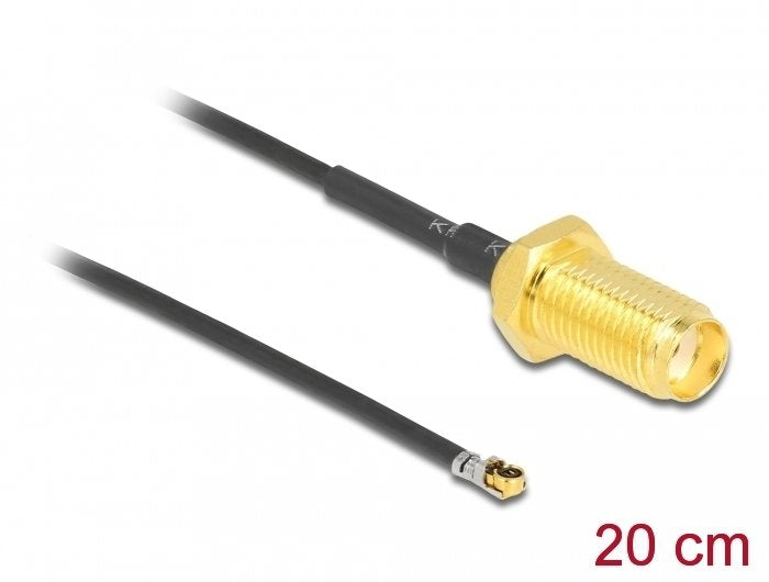 EAN 4043619126620 - DeLOCK 12662 cable coaxial 0,2 m Negro imagen 2
