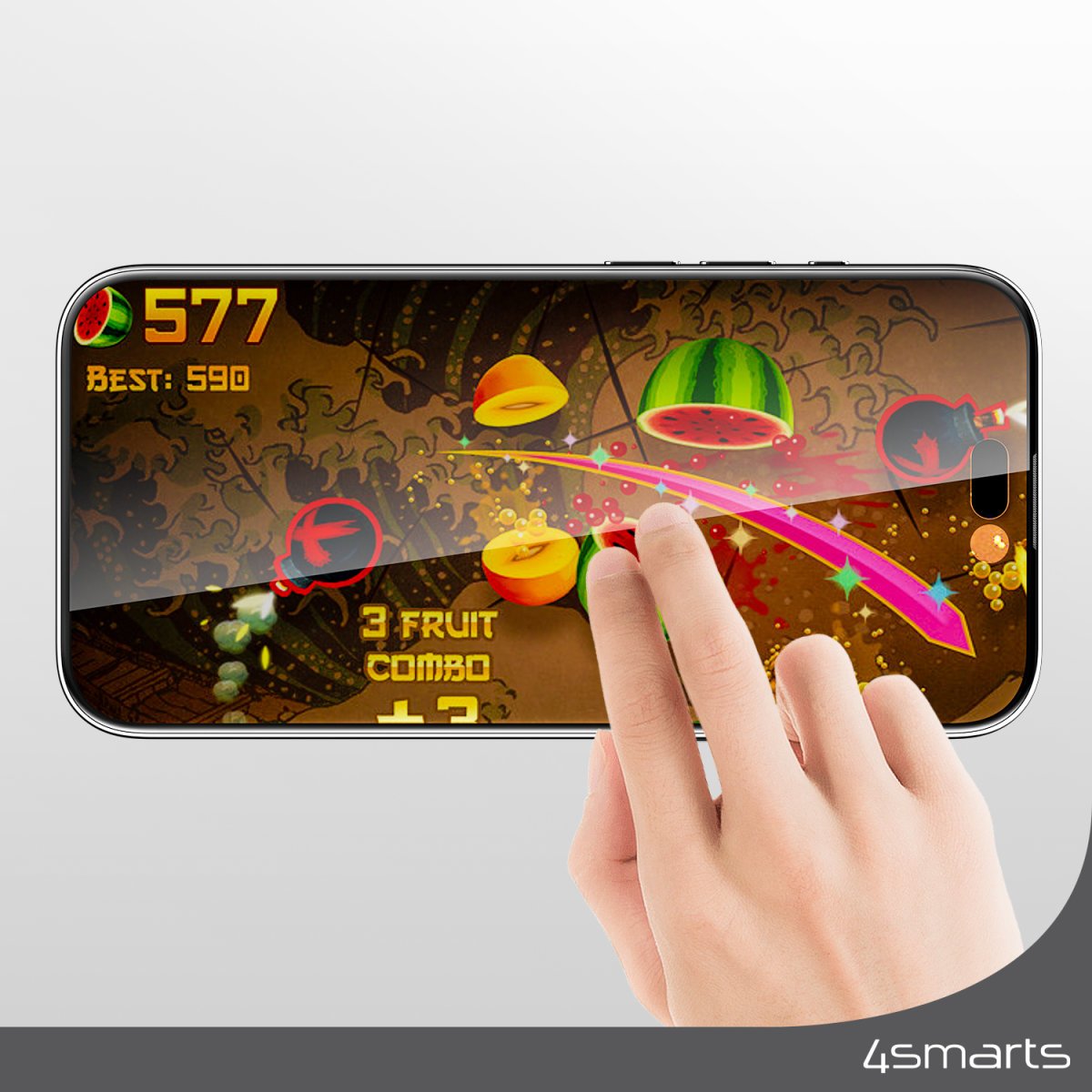 4smarts Second Glass Privacy Con Montagerahmen Para Apple Iphone 15 Plus