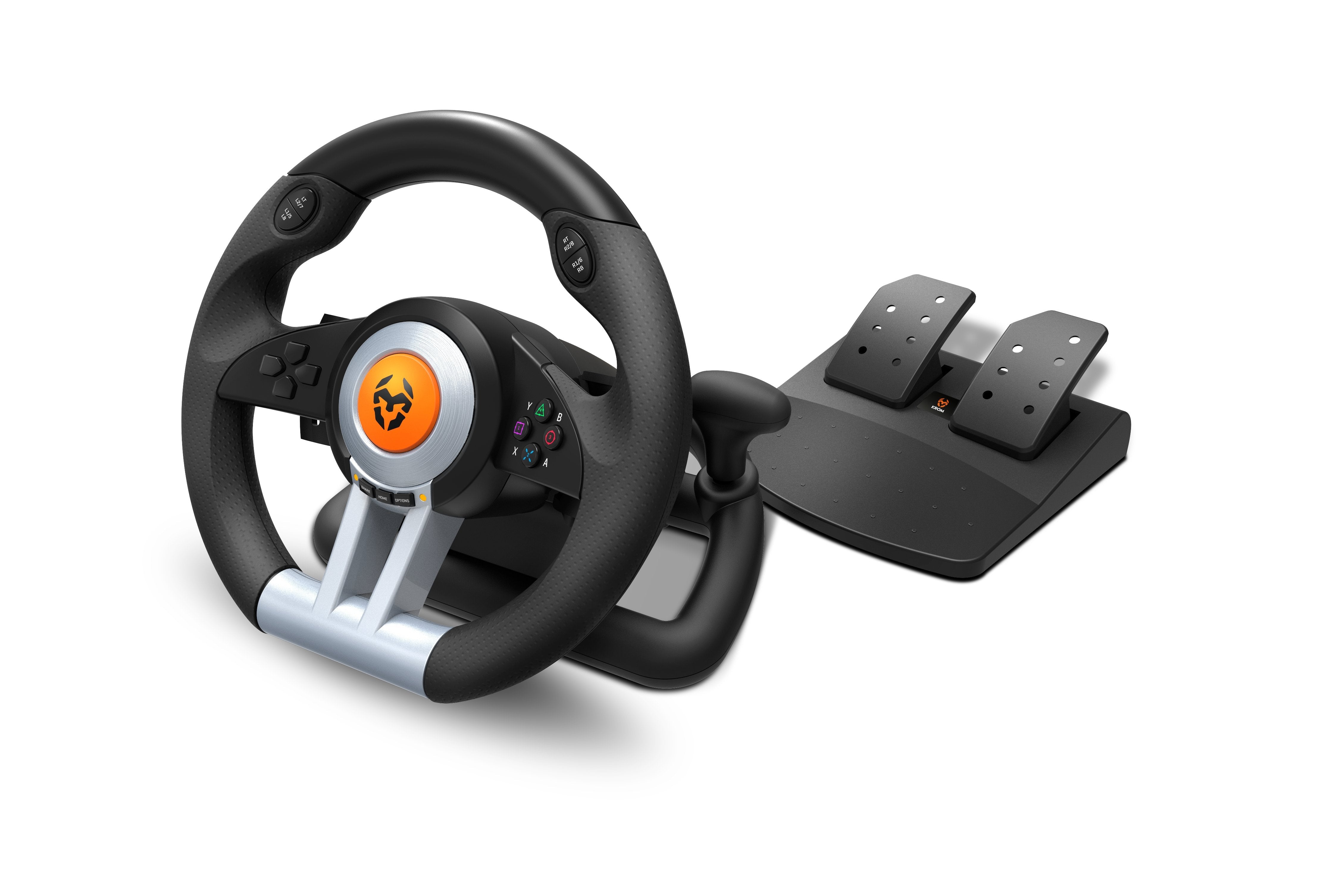 Krom K-Wheel Volante 2 Pedales/Cambio Marchas/12 Botones Nxkromkwhl