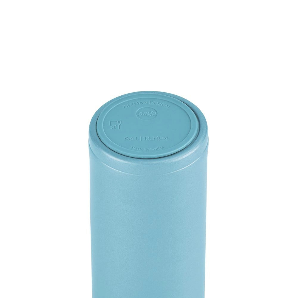 Taza Térmica Ligera Emsa Travel Mug Azul Claro, 0,4 Litros, Tapa Abatible N2151800