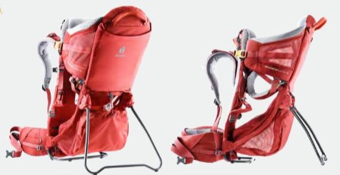 Deuter Kid Comfort Active Sl Mochila Portabebés Poliamida Rojo