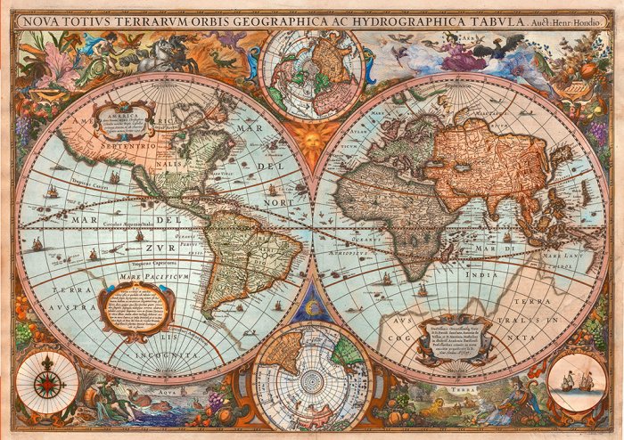 Schmidt Spiele Rompecabezas Mapa Del Mundo Antiguo 58328