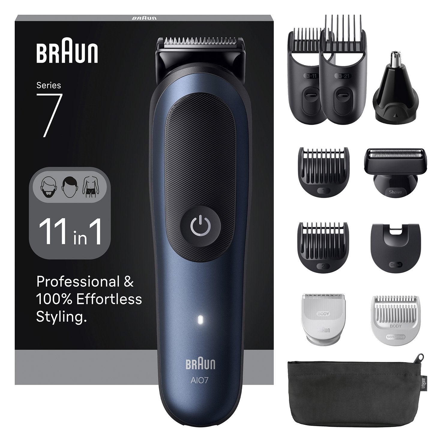 Braun Aio7540 Recortadora De Barba Y Cuerpo 11 En Uno