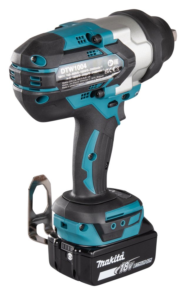 EAN 0197050001009 - Makita DTW1004Z atornilladora de impacto con batería 1/2" 2200 RPM 1050 Nm Negro, Turquesa 18 V imagen 5
