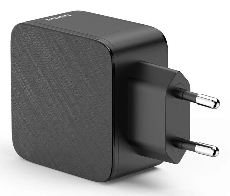 Cargador De Pared Hama - Potencia 65w - 2x Usb-C - Usb-A - Power Delivery - Qualcomm - Negro