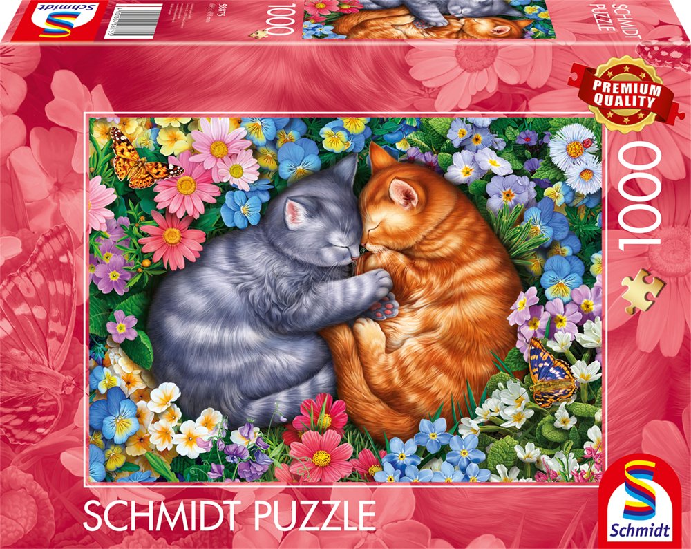 Schmidt Spiele Schlafende Samtpfoten (1000 Teile) 58875