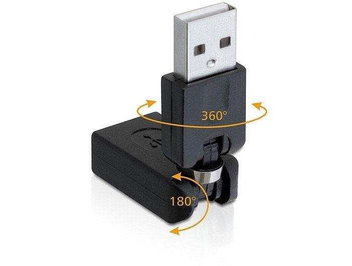 Delock Adaptador Usb 2.0 H/M Con Rotacion