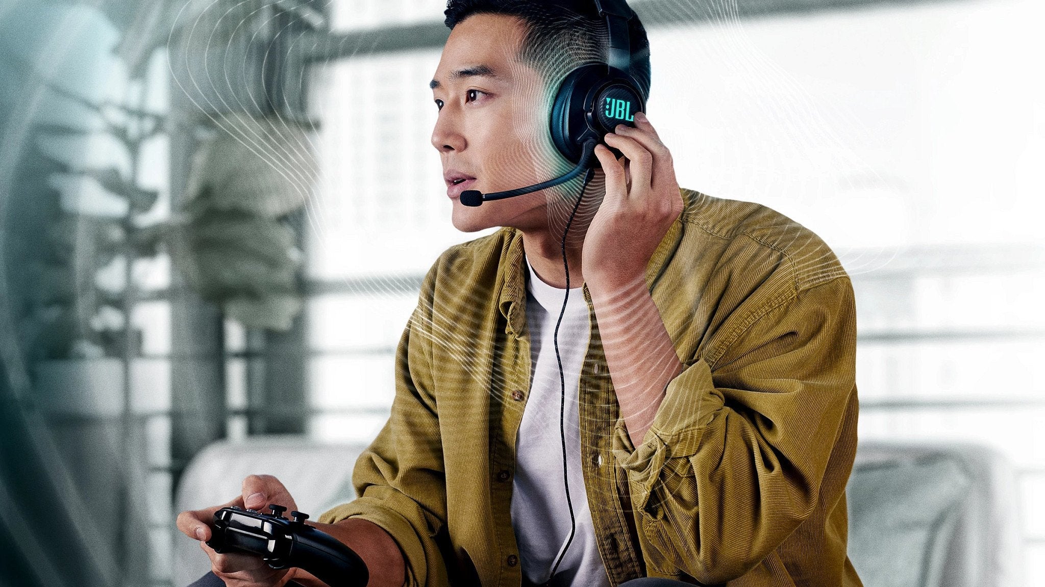 Auriculares Gaming Con Micrófono Jbl Quantum 400 Jack 3.5 Usb 2.0 Negros