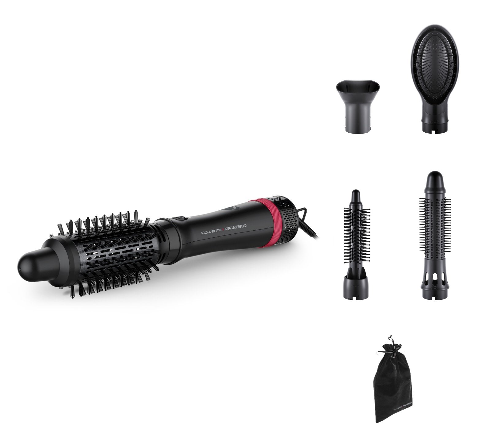 EAN 3121040087657 - Rowenta Express Style CF634L Cepillo de aire caliente Caliente Negro, Rojo 800 W 1,8 m imagen 1