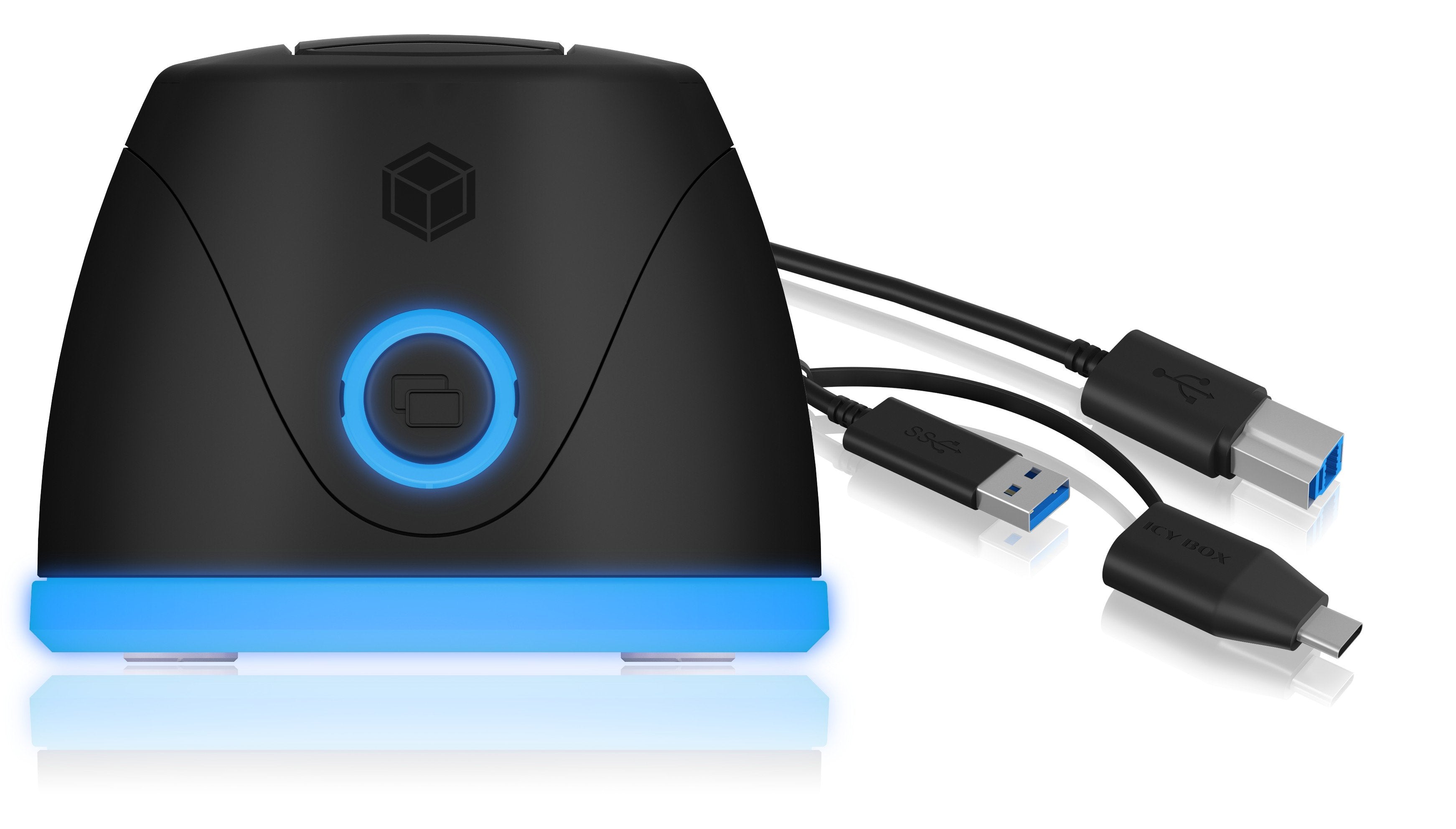 Icy Box Dockingstation 1 Bahía Sata Ib-1124l-C3, P. Ssd / Hdd, Negro