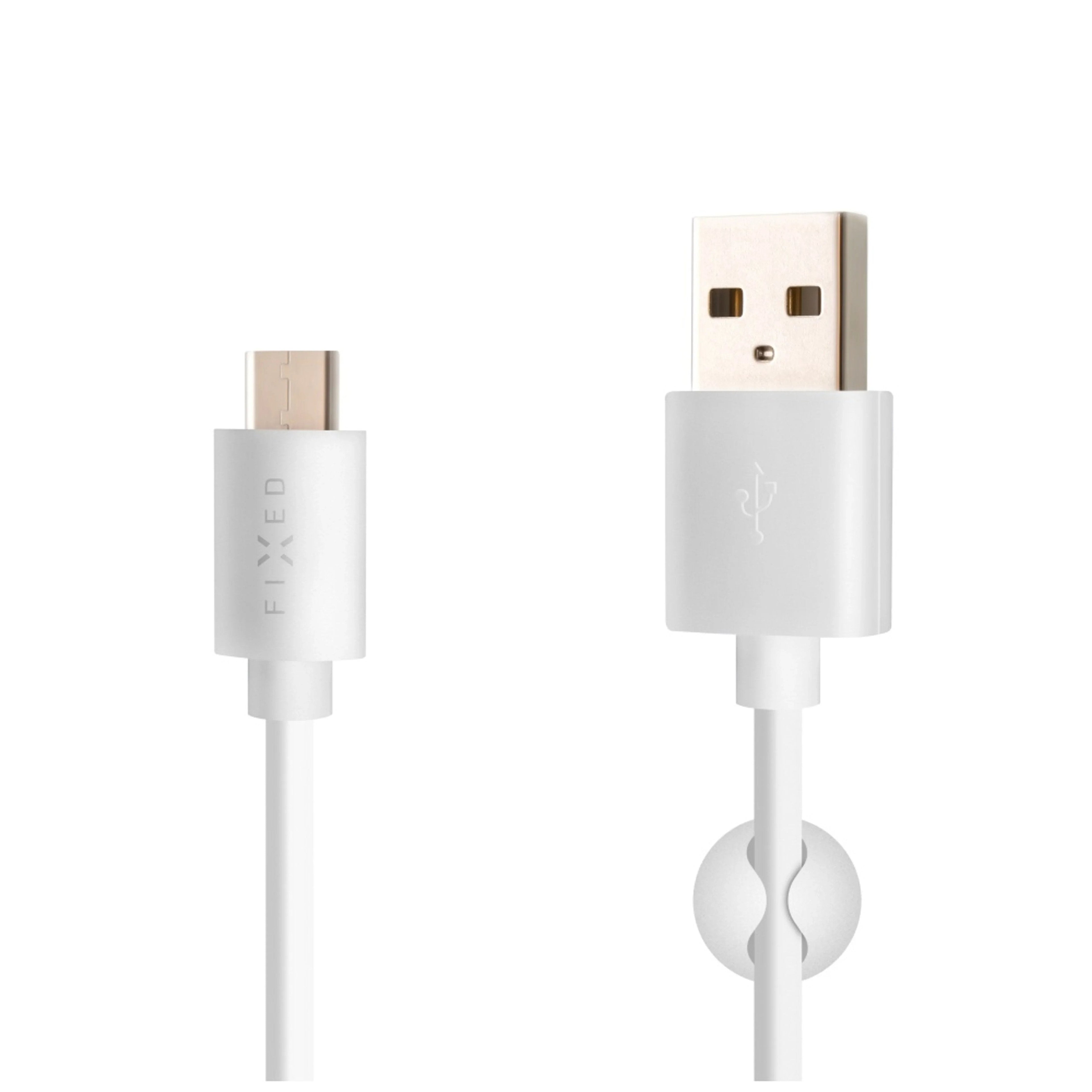 Fixed Datový A Nabíjecí Kabel, Usb-A -> Usb-C, 20 W, Délka 1 M, Bílá