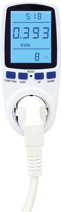 Schwaiger Soem0100 Medidor De Coste Energético Con Display, Blanco