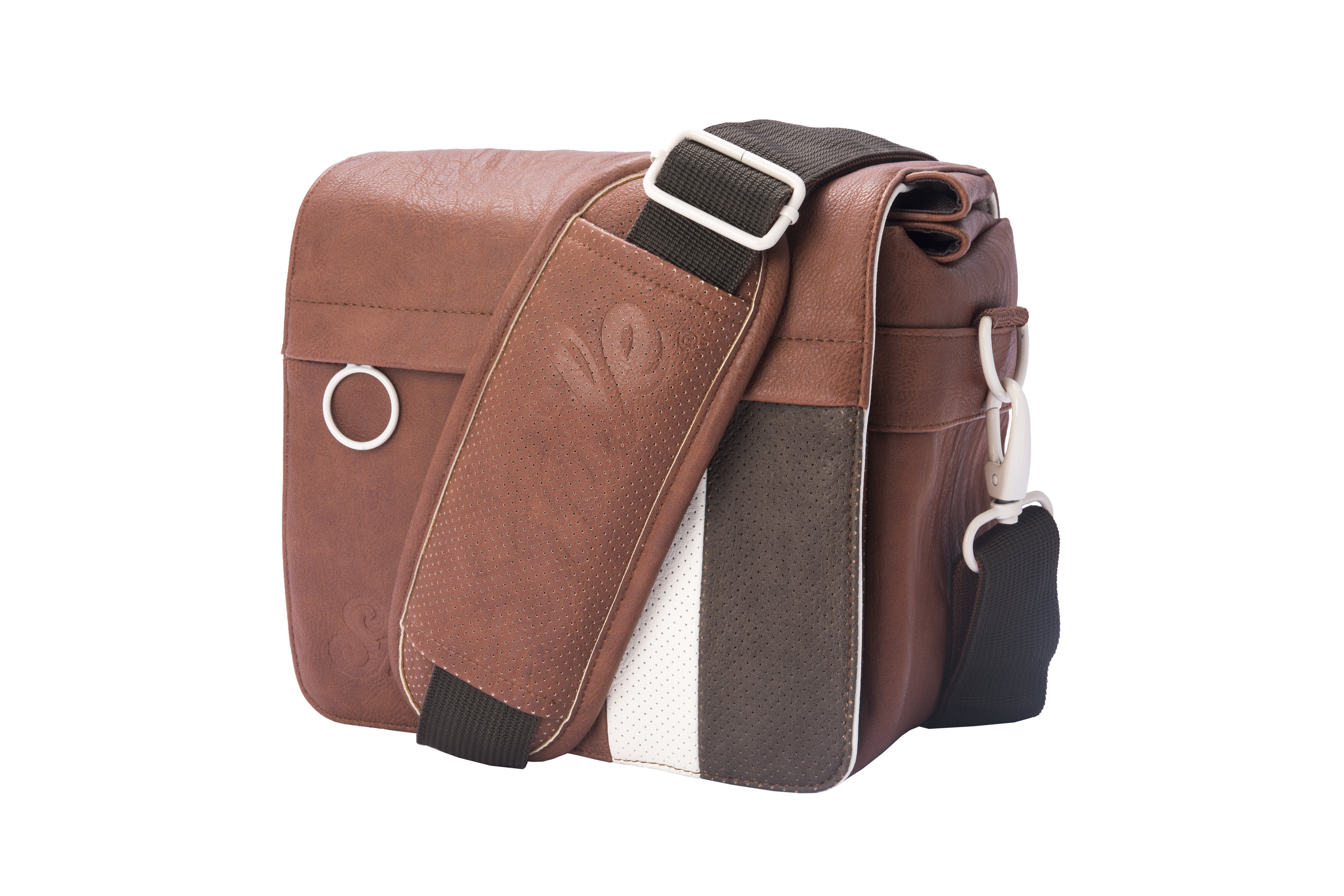 EAN 8420738165352 - Smile 111653540199 estuche para cámara fotográfica Bandolera Marrón, Blanco imagen 4